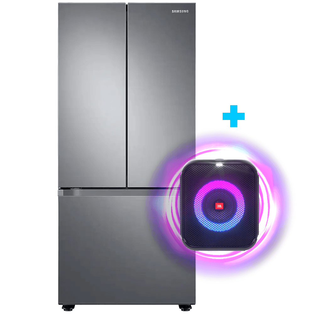 Combo Refrigeradora French door 628 L (22 PCU) Digital Inverter RF22A4010S9/AP Samsung  +  Bocina inalambrica JBL Encore Essencial